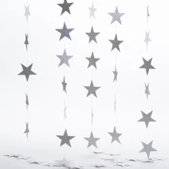 RETIF Guirlandes Etoiles En Papier Blanc -3 X 2 M Et 5 X 1M Store