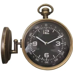 RETIF Horloge Murale De Gare Double Face En Metal L27,5 X P10 X H25Cm Cheap