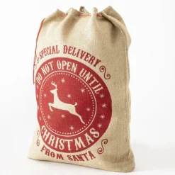 RETIF Hotte Du Pere Noel En Jute L 51 X H 73 Cm New