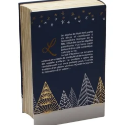RETIF Livre Coffret En Carton Sapins Bleus/Dorure Noel 20X33,3X10,7 Cm - Par 8 Store