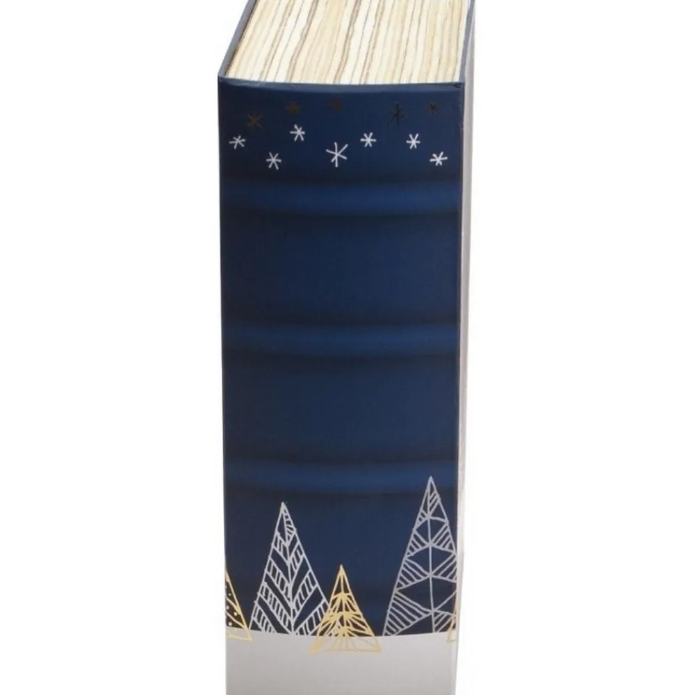 RETIF Livre Coffret En Carton Sapins Bleus/Dorure Noel 20X33,3X10,7 Cm - Par 8 Store