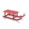 RETIF Luge En Bois Rouge 70X26X18Cm Flash Sale