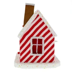 RETIF Maison De Noel Candy Avec Bonhomme De Neige 30X25X34Cm Clearance