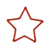 RETIF Motif Etoile Rouge 2D - 20Cm Cheap