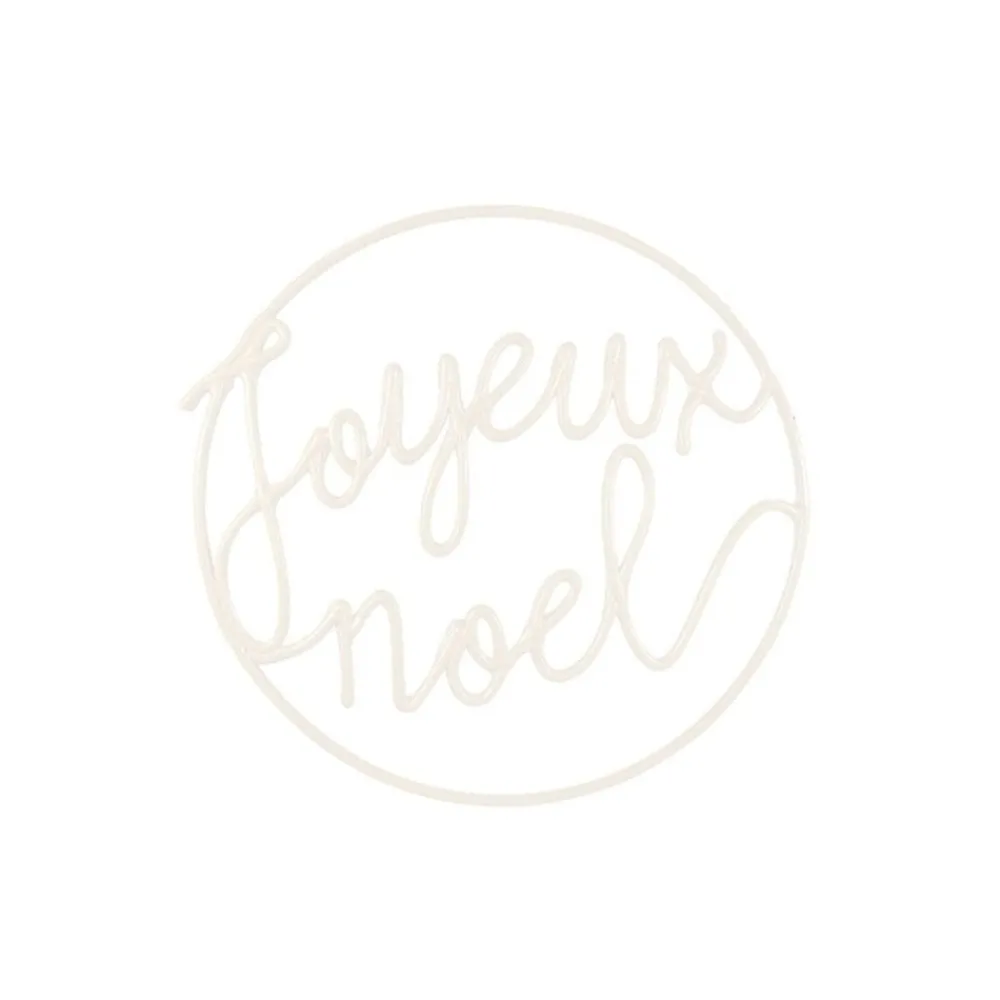 RETIF Motif Joyeux Noel Blanc 2D Hot