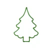RETIF Motif Sapin Vert 2D, Ht 25 Cm Discount