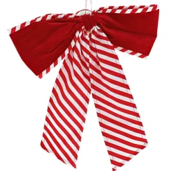 RETIF Noeud Rouge Tissu L 38 X H 43 Cm A Suspendre New