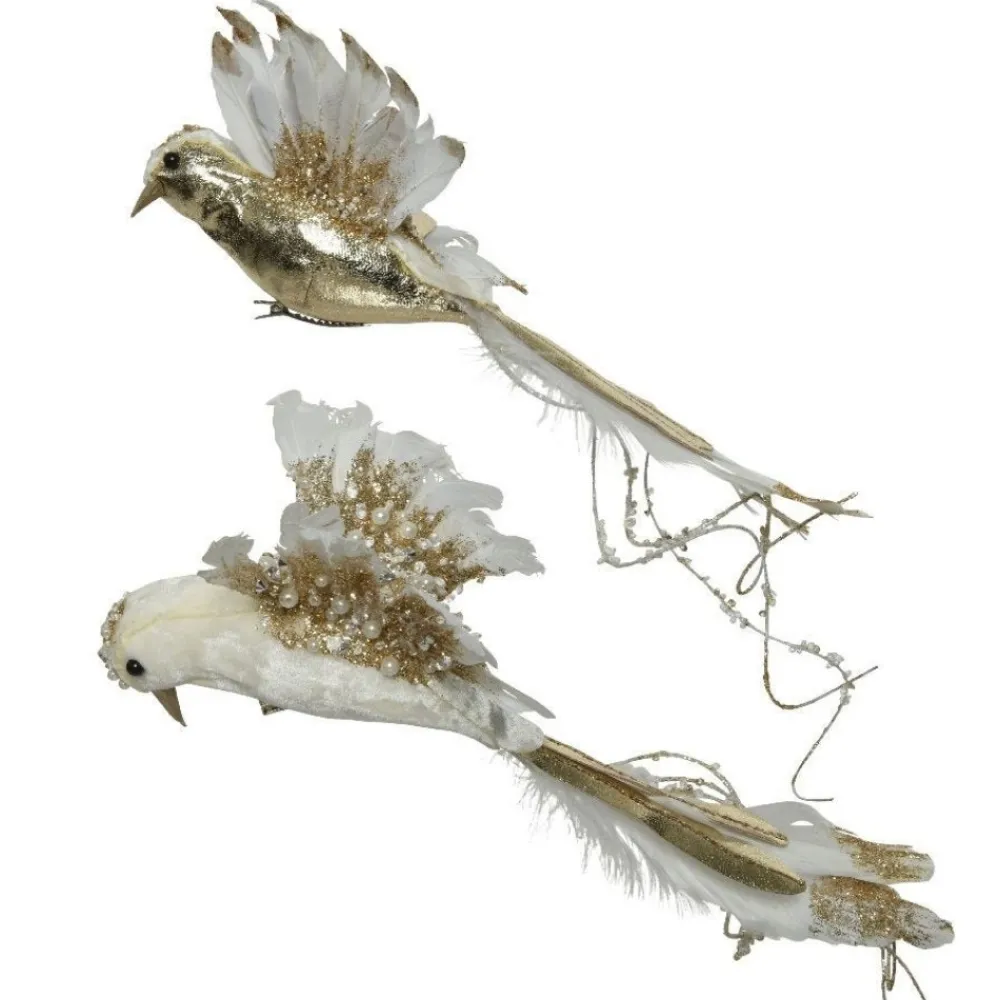 RETIF Oiseau Avec Paillettes Et Perles Sur Clip 40X16X17Cm - 2 Modeles Possibles Outlet