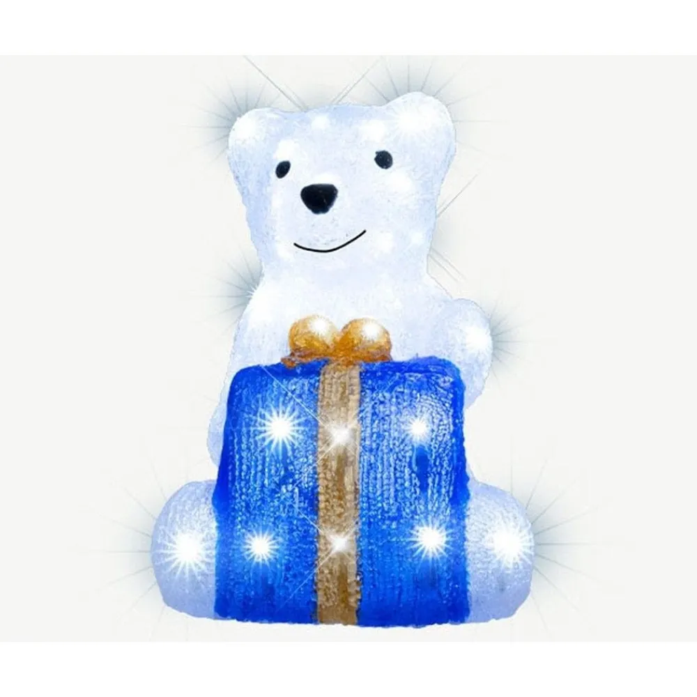 RETIF Ours Avec Cadeau Led Blanc Pur Sale