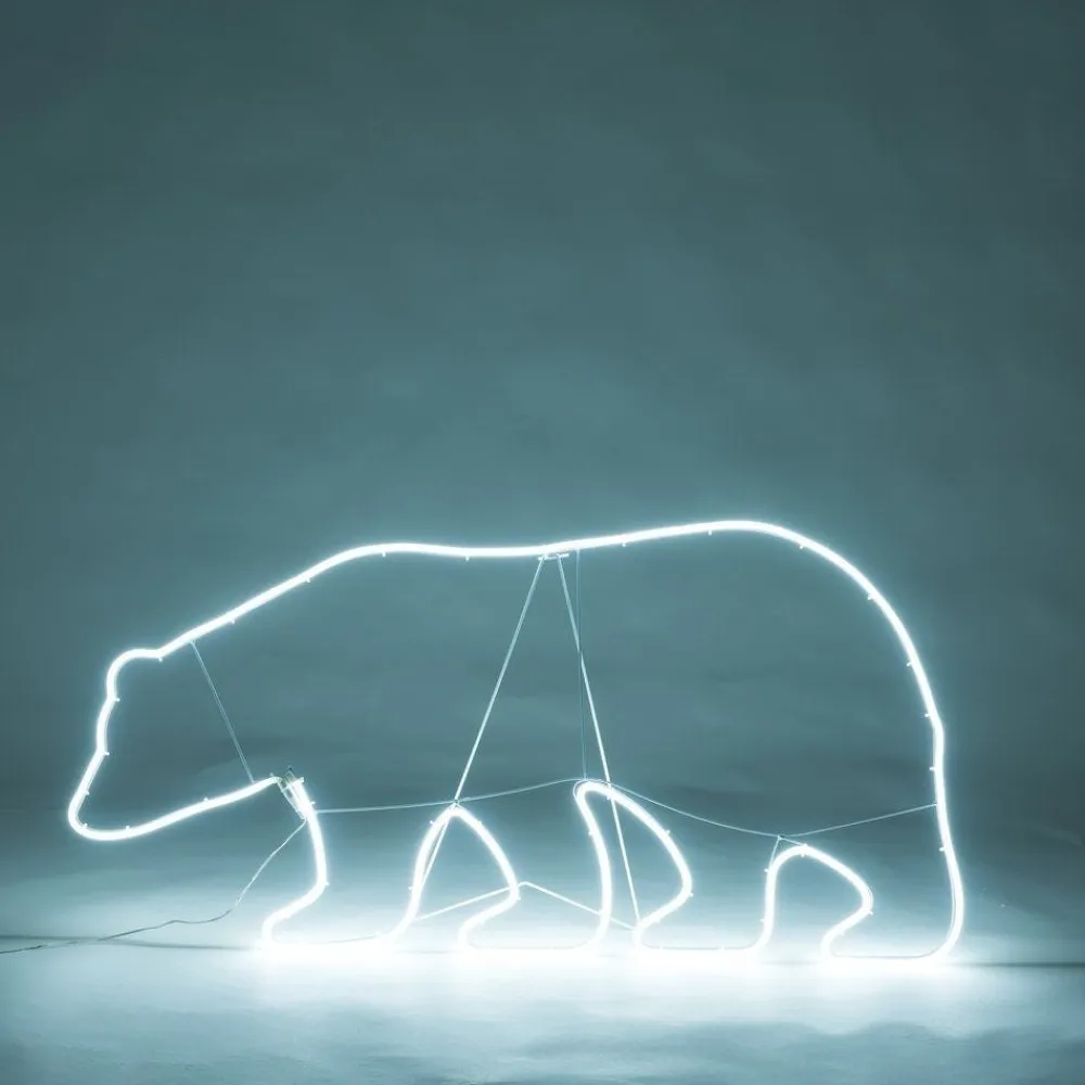 RETIF Ours Neonflex L 116 X H 60 Cm - 412 Leds Blanc Froid Discount