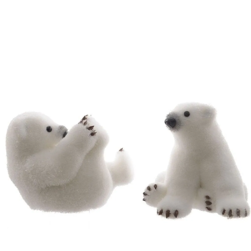 RETIF Ours Polaire Blanc Givre 16X22X17 - 20X20X18Cm - 2 Modeles Possibles Best