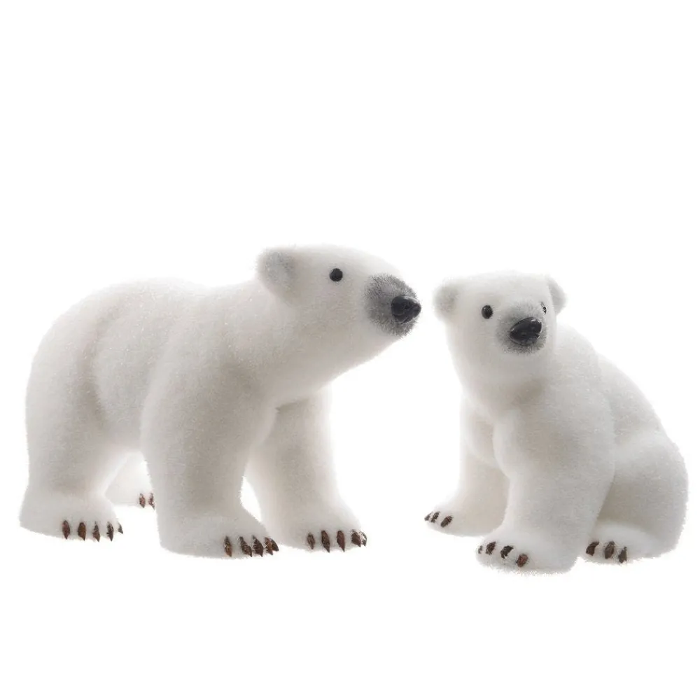 RETIF Ours Polaire Blanc Givre 22X28X23 Et 19X46X23Cm - 2 Modeles Possibles Clearance