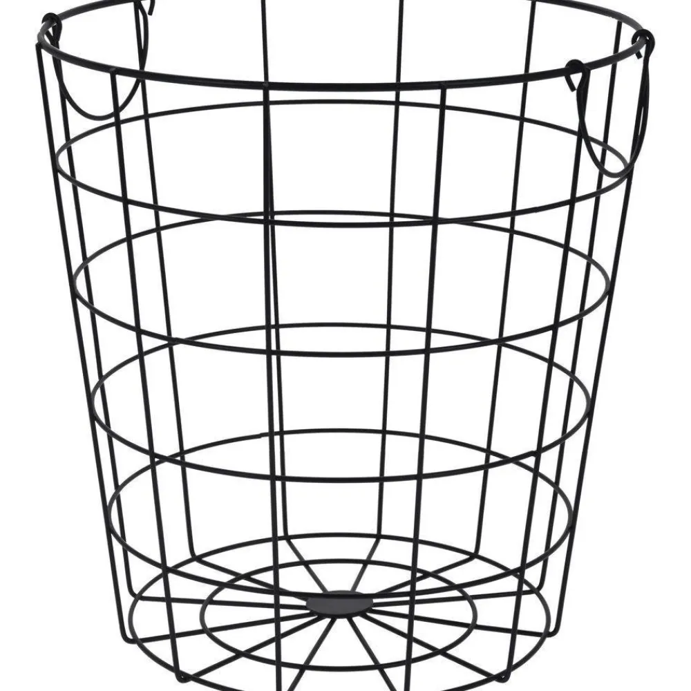 RETIF Panier Filaire Rond En Metal Noir O33,5 X H34,5Cm Sale