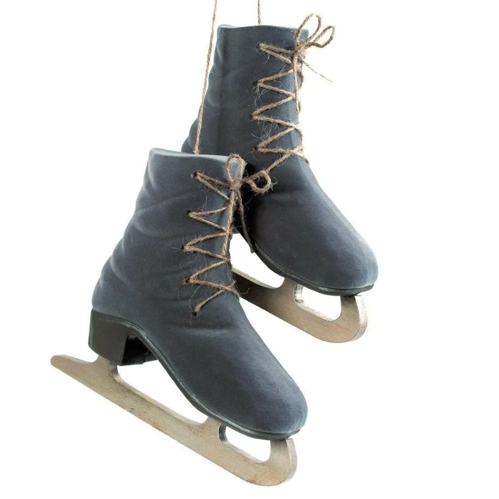 RETIF Patins A Glace Gris L 22 X H 20,5 Cm - La Paire Outlet