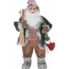 RETIF Pere Noel Avec Skis Et Chaussette H 80Cm Cheap