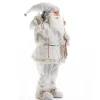 RETIF Pere Noel Blanc Avec Hotte Et Skis H 90 Cm Best