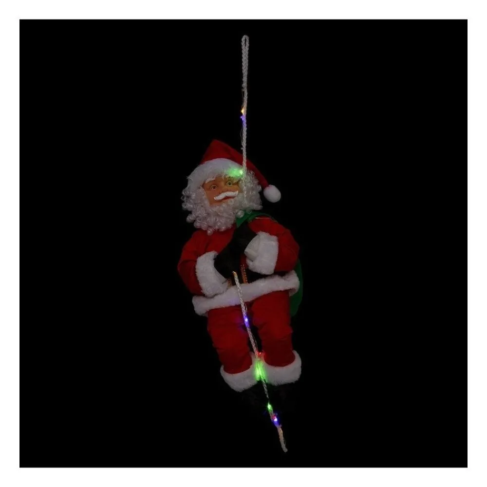 RETIF Pere Noel Grimpeur Sur Corde Lumineuse A Led Couleurs Changeantes H70Cm Discount
