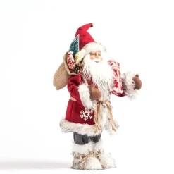 RETIF Pere Noel Rouge Avec Hotte Et Cadeau H 46 Cm Hot