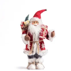 RETIF Pere Noel Rouge Avec Hotte Et Cadeau H 46 Cm Hot