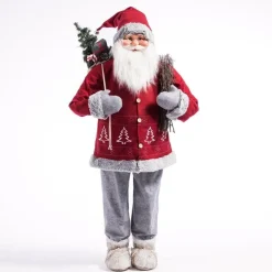 RETIF Pere Noel Rouge Avec Hotte Et Fagot H 151 Cm Store