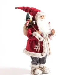 RETIF Pere Noel Rouge Avec Hotte Et Cadeau H 82 Cm Cheap