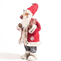 RETIF Pere Noel Rouge Avec Hotte Et Cadeau H 82 Cm Cheap