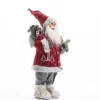 RETIF Pere Noel Rouge Avec Hotte Et Raquettes H 60 Cm New