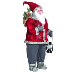 RETIF Pere Noel Rouge Avec Lanterne Et Sac H.180 Cm Clearance