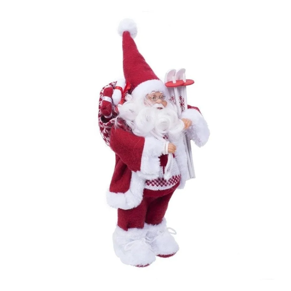 RETIF Pere Noel Traditionnel En Habit Rouge Et Blanc H30Cm Shop