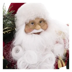 RETIF Pere Noel Traditionnel En Velours Rouge Et Fourrure Blanche H30Cm Hot