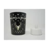RETIF Photophore Noir/Cerf+Bougie - O5,5X6,8Cm - Par 48 Flash Sale