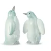 RETIF Pingouin Blanc Et Argent Avec Fourrure H 30 Et 35 Cm - 2 Modeles Possibles Sale