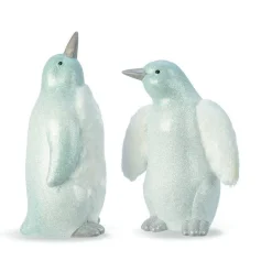 RETIF Pingouin Blanc Et Argent Avec Fourrure H 30 Et 35 Cm - 2 Modeles Possibles Sale