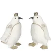 RETIF Pingouin Blanc Et Or 23X18X31Cm - 2 Modeles Possibles Hot