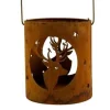 RETIF Pot En Metal Cerf Avec Anse Rouille Hot