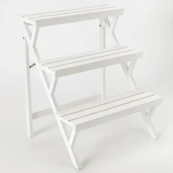 RETIF Presentoir 3 Niveaux Bois Blanc 60X50X70Cm Store