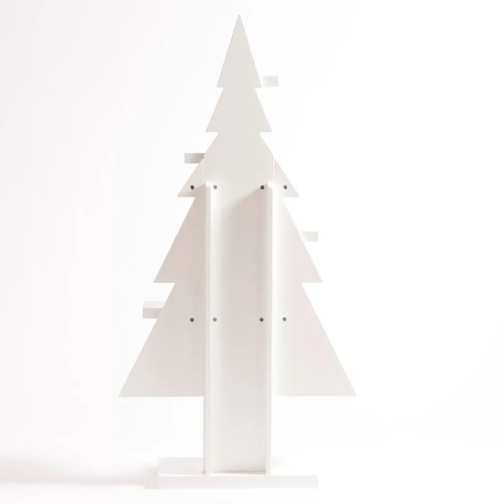 RETIF Presentoir Sapin Blanc Avec 5 Tablettes L 90 X P 31 X H 176 Cm Best Sale
