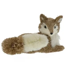 RETIF Renard Allonge En Sisal Marron Et Blanc L 27 X P 26 X H 36Cm Cheap
