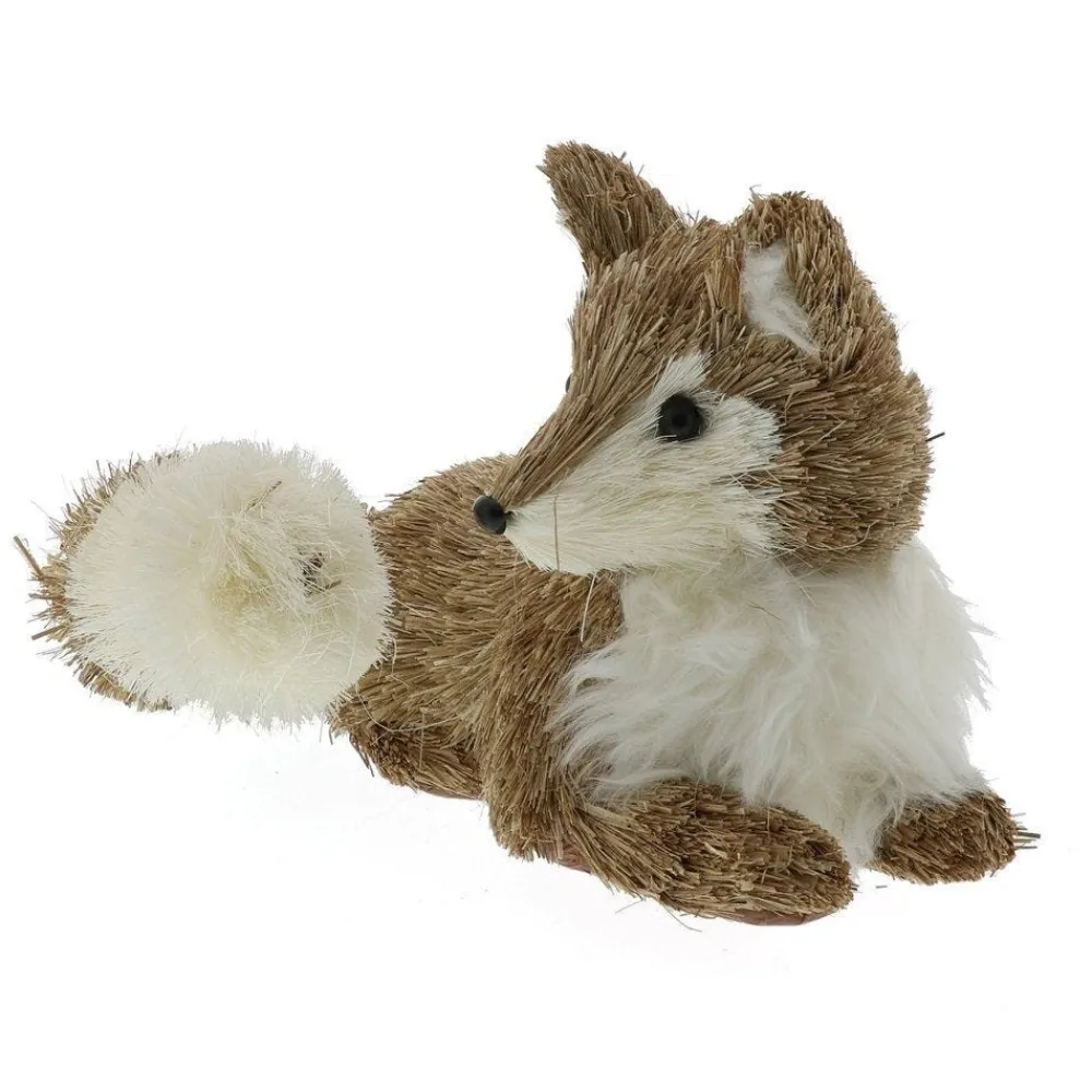 RETIF Renard Allonge En Sisal Marron Et Blanc L 27 X P 26 X H 36Cm Cheap