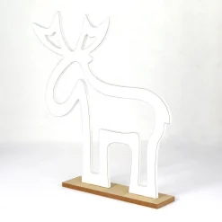 RETIF Renne Blanc Sur Socle L 58 X P 10 X H 61 Cm Online
