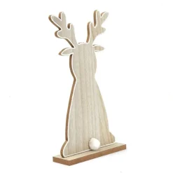 RETIF Renne En Bois Sur Socle L 20 X P 6 X H 36,5 Cm Best