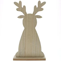 RETIF Renne En Bois Sur Socle L 20 X P 6 X H 36,5 Cm Best