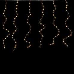 RETIF Rideau 240 Micro Leds Blanc Chaud - Cable Argent - 16 Fonctions L 2 X H 2 M Store
