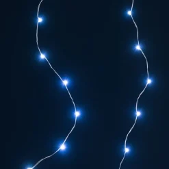 RETIF Rideau 240 Micro Leds Blanc Pur- Cable Argent - 16 Fonctions L 2 X H 2 M Online