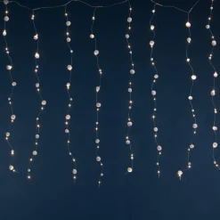 RETIF Rideau De Boules De Neige L 120 X H 100 Cm - 80 Microleds Blanc Chaud Shop