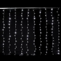 RETIF Rideau Lumineux Blanc Froid 200 Leds 2X2M Store