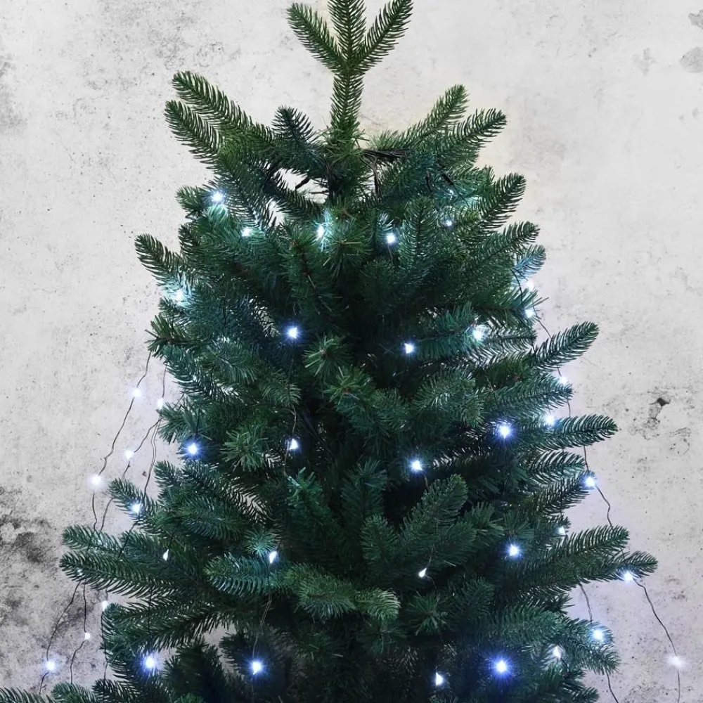 RETIF Rideau Pour Sapin Micro Led Blanc Pur - 1,20 M Outlet