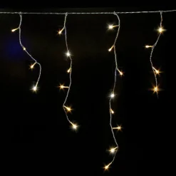 RETIF Rideau Stalactite Petillant 300 Leds Blanc Chaud 60 Descentes New