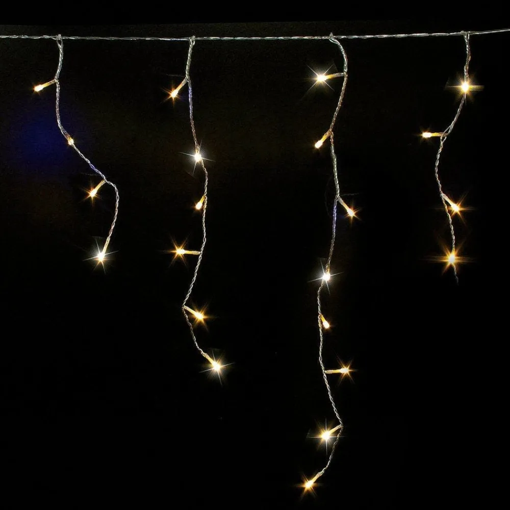 RETIF Rideau Stalactite Petillant 300 Leds Blanc Chaud 60 Descentes New