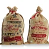 RETIF Sac Cadeau En Jute Avec Texte 48X80Cm - 2 Modeles Possibles Fashion